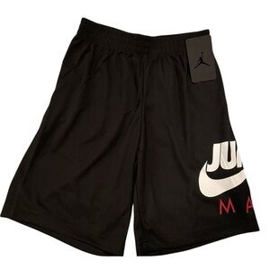 Nike Boys Air Jordan Jumpman Shorts Black Size M 10-12 years.